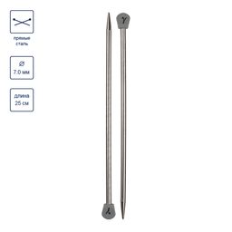 Спицы GAMMA прямые MKP25 сталь d 7.0 мм 25 см 2 шт под никель фото 5