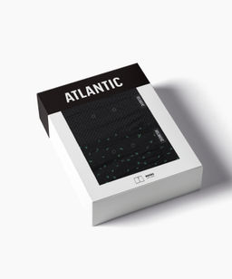 ATLANTIC 2MBX-058 Трусы боксеры Forest - набор 2 шт. черный + черный  фото 6