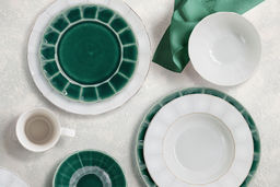 Тарелка закусочная Paris бирюзовый, 23 см - Matceramica фото 5