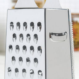 Тёрка шестигранная Доляна «Металлик», 10×13.5×19.5 см, хромированная