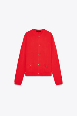 PLAIN KNIT CARDIGAN - Zara фото 4