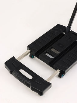 Тележка складная с раздвижной платформой, для перевозки грузов, нагрузка до 100 кг, телескопическая ручка, пластик, Greengo