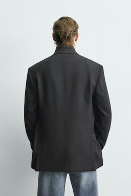 LIMITED EDITION DOUBLE-BREASTED PINSTRIPE SUIT BLAZER - Zara фото 3