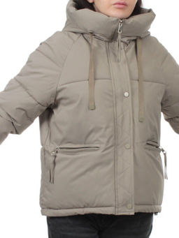 A2301 KHAKI Куртка зимняя женская (150 гр. холлофайбер) - Фабричный китай фото 2