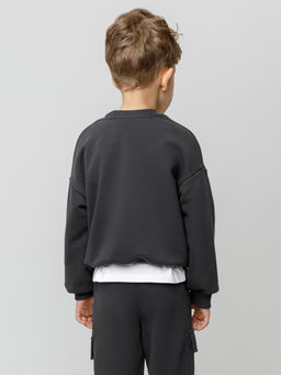 КР 302843/антрацитовый 3902 к594 джемпер (свитшот) для мал - Crockid фото 5