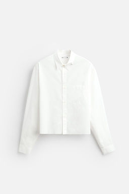 CROPPED SHIRT WITH PIERCING DETAIL - Zara фото 6
