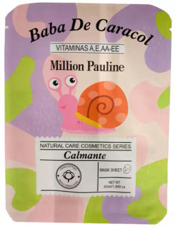 Маска для лица тканевая Million Pauline Baba De Caracol с муцином улитки Питающая