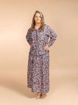 Костюм юбка и блузка (вискоза,лен) №25-200-3 (Лето 2025) - Ганг фото 3