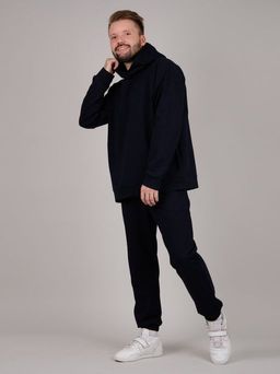 Костюм Денвер синий, футер с лайкрой - Малина фото 8