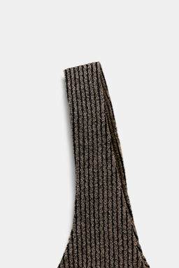 METALLIC THREAD STRAPPY TOP - Zara фото 8