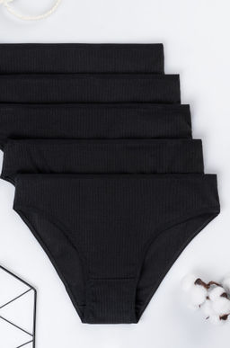 Женские трусы-слипы в рубчик 5шт. Happyfox