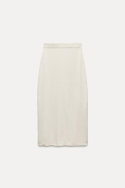 PLAIN KNIT MIDI SKIRT - Zara фото 6