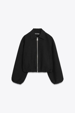 PUFFED BOMBER JACKET WITH ZIP - Zara фото 8