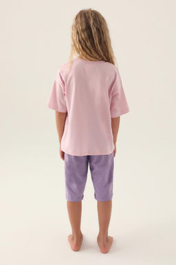 K_z _ocuk Toz Pembe Pijama Tak_m_ Sepette S_rpriz _ndirim - U.s. polo assn фото 4