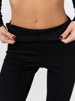 Комплект "термо" женский (фуфайка, легинсы) в черном цвете