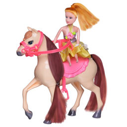 Игровой набор ABtoys Моя лошадка Лошадка и куколка 2 вида в коллекции  фото 3