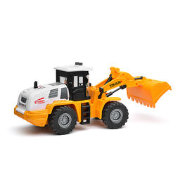 Бульдозер "Строитель" (свет, звук) в коробке (желтый)