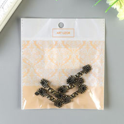 Цена за 5 шт. Ручка для шкатулки металл Классика бронза 4,2х1,3 см - Арт узор фото 5