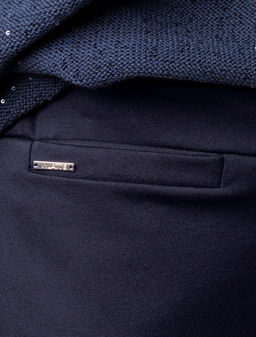 Брюки "дудочки" из плотного джерси