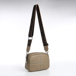 Сумка женская, кросс-боди, на молнии, цвет хаки - Simaland фото 4