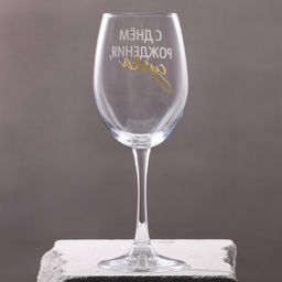 Бокал для вина С днем рождения, 360 мл - Дорого внимание фото 4