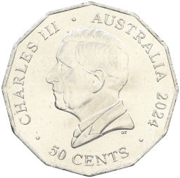 50 центов 2024 года Австралия 50 лет Национальному комитету по празднованию Дня аборигенов и островитян