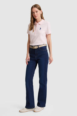 Kad_n A__k Pembe Polo Yaka Basic Ti__rt - U.s. polo assn фото 4