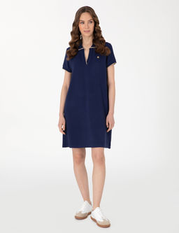 Lacivert Regular Fit Polo Yaka _rme Elbise