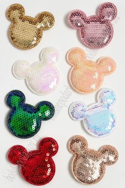 Патч с пайетками "Мультик" 6*5,5 см (20 шт) SF-3782, ассорти