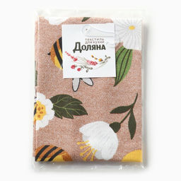 Полотенце кух. Доляна Bee 28х46 см, рогожка, 100% хл, 160г/м2  фото 7