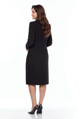 Платье VILENA 1043 черный+леопард  фото 37