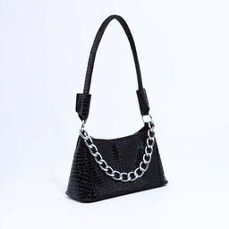 Сумка-багет на молнии, цвет чёрный - Simaland фото 3