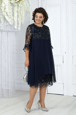 Платье Ninele 7431-Р темно-синий - Mira fashion фото 1258