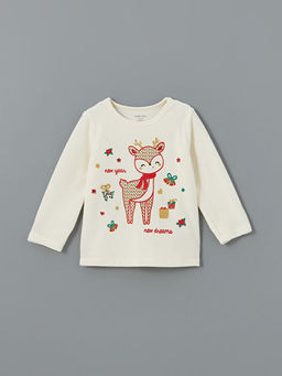 Bisiklet Yaka Y?lba?? Temal? K?z Bebek Pijama Tak?m? - Waikiki фото 3