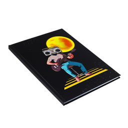 Колледж-тетрадь в твердой обложке 7БЦ, А4, 120 листов, Космический гитарист, блок в клетку, матовая ламинация, ВЫБОРОЧНЫЙ ЛАК - Calligrata фото 2