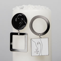 Серьги клипсы Арт. 3V-5252-W - MyGemma фото 2