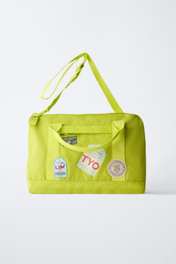 MOCHILA DE VIAJE PARCHES / Amarillo - Zara фото 7