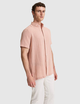 Mercan Mikro Desenli %100 Pamuk Comfort Fit Rahat G_mlek