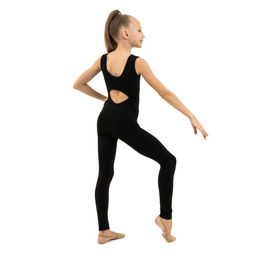 Комбинезон гимнастический Grace Dance, с вырезом на спине, р. 30, цвет чёрный  фото 6