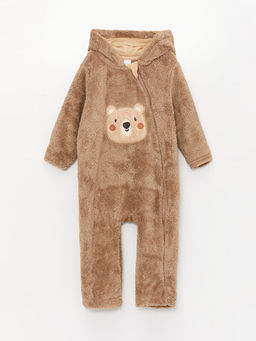 Kap??onlu Erkek Bebek Pel?? Tulum (0-12 Ay Patikli, 12 Ay+ Patiksiz)