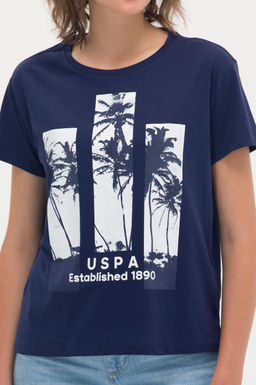 Женская темно-синяя футболка - U.s. polo assn фото 20