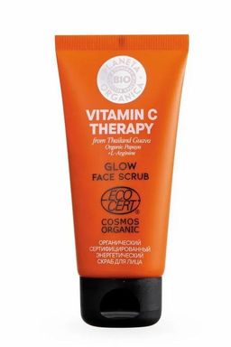 Энергетический скраб для лица, 50 мл / BIO / Vitamin C Therapy / Planeta Organica