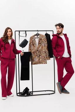 Спортивный костюм GO M3085/12-01.176-182 вишня - Pirs фото 3