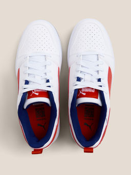 Детские кеды PUMA Puma Rebound V6 Lo Jr Артикул 4587279, белый