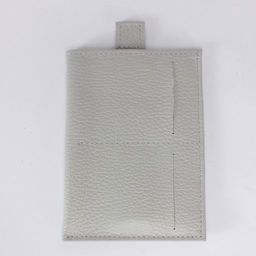 Обложка/футляр для паспорта Croco-П-408 натуральная кожа 1отд, 3карм, серый флотер (265) 239838