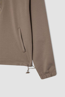 DeFactoFit Спортивная толстовка стандартного кроя с воротником-стойкой  фото 9