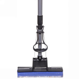 Швабра Селфи с губкой ПВА металлическая ручка 110 см(отжим один ролик) 8019