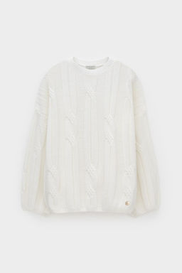 ЕВ 30251/ш/белый джемпер жен