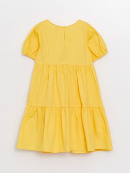 Bisiklet Yaka Basic K?sa Kollu K?z ?ocuk Elbise - Waikiki фото 2