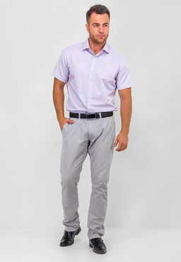 Сорочка мужская короткий рукав GREG 711/109/301/Z  фото 4